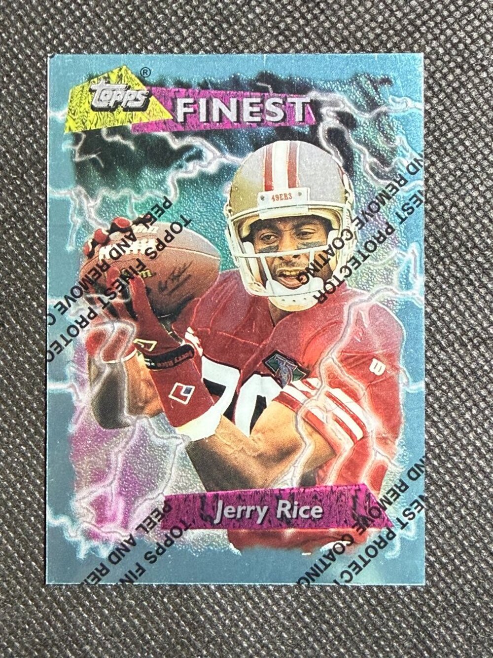 Topps Finest Jerry Rice San Francisco 49ers 1995 Finest Boosters Insert #185
